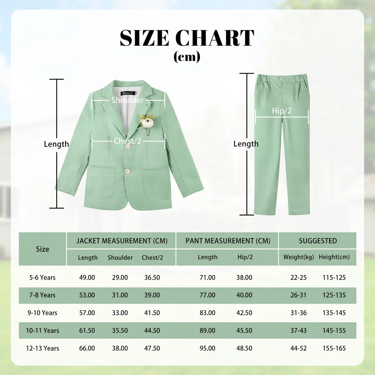 LOLANTA 2 Pezzi Completo Giacca e Pantaloni in Lino per Bambino, Abito Cerimonia Elegante Bambino, Ragazzi Paggetto Matrimoni Battesimo Abito in Lino Suit Set, Giacca+Pantaloni