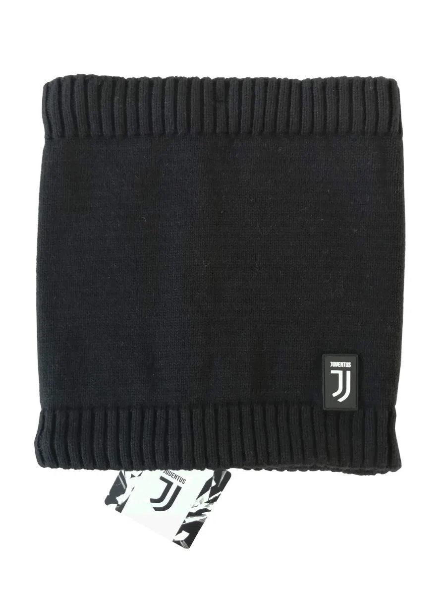 JUVENTUS Scaldacollo Junior Ufficiale Nero Caldo Cotone e Pile con Logo, Invernale Bambino/Ragazzo - 131019JR