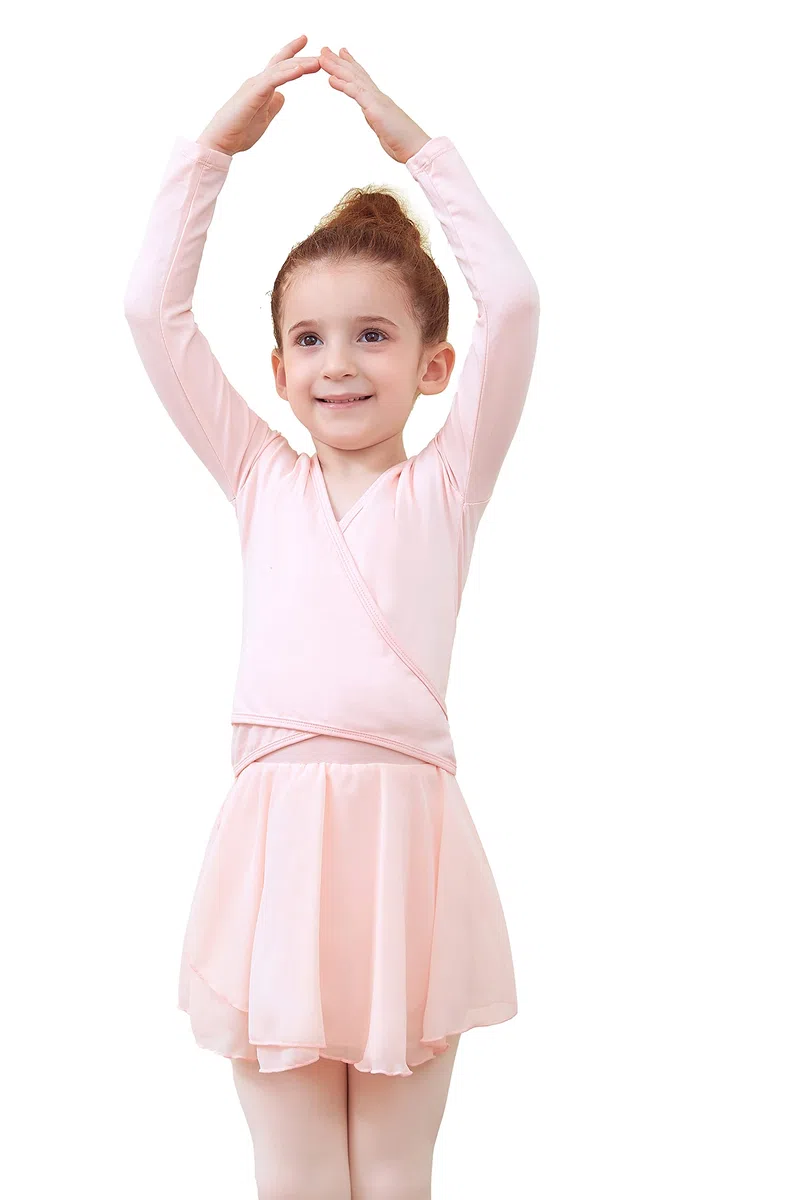 Maglioncino da Balletto per Bambini Top da Danza Cotone Crossover Ballet Cardigan per Bambini e Donne