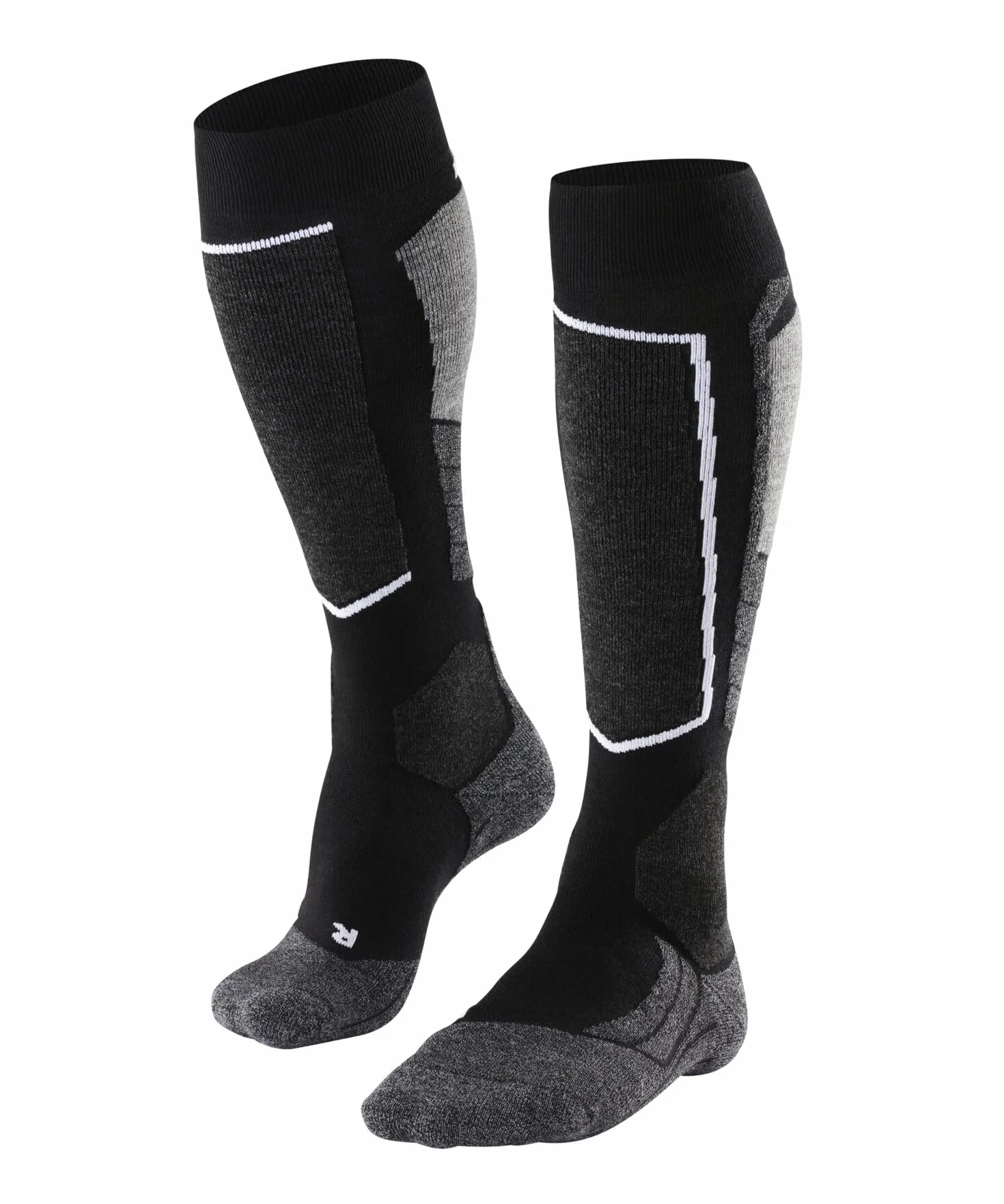 FALKE donna SK2 calzini da sci imbottitura media protezione tibia spessi caldi traspiranti asciugatura rapida termoregolanti antiodore lana filo funzionale 1 paio