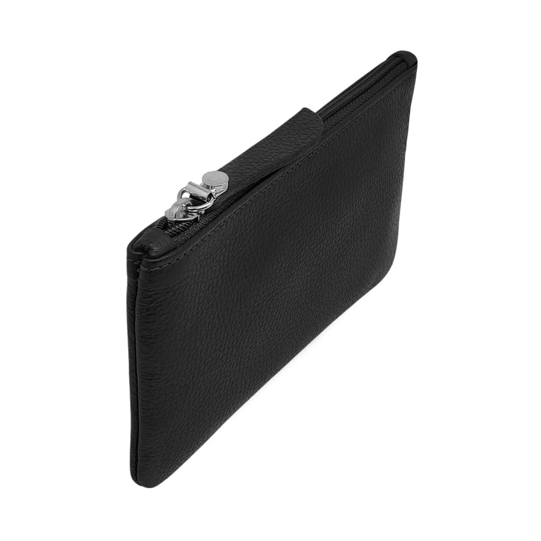 FAST WORLD SHOPPING Pochette Vera Pelle Unisex, Borsello a Mano Uomo Donna, Bustina Versatile, Borsellino per Trucco, Astuccio Porta Penne e Matite, Custodia Make-Up e Accessori