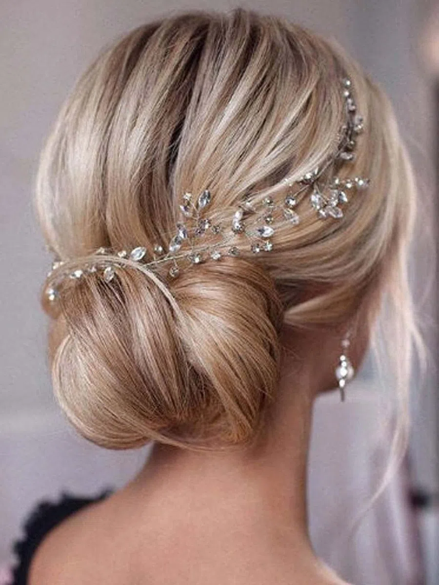Accessori per capelli con fascia in cristallo per capelli da sposa con strass per capelli