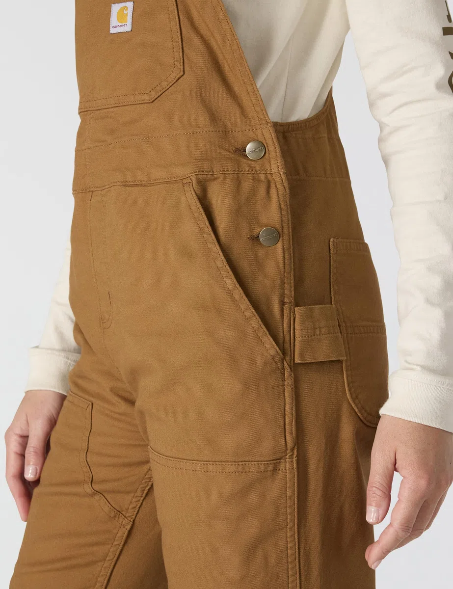 Carhartt Rugged Flex Loose Fit Canvas Bib Overall Totale Donna