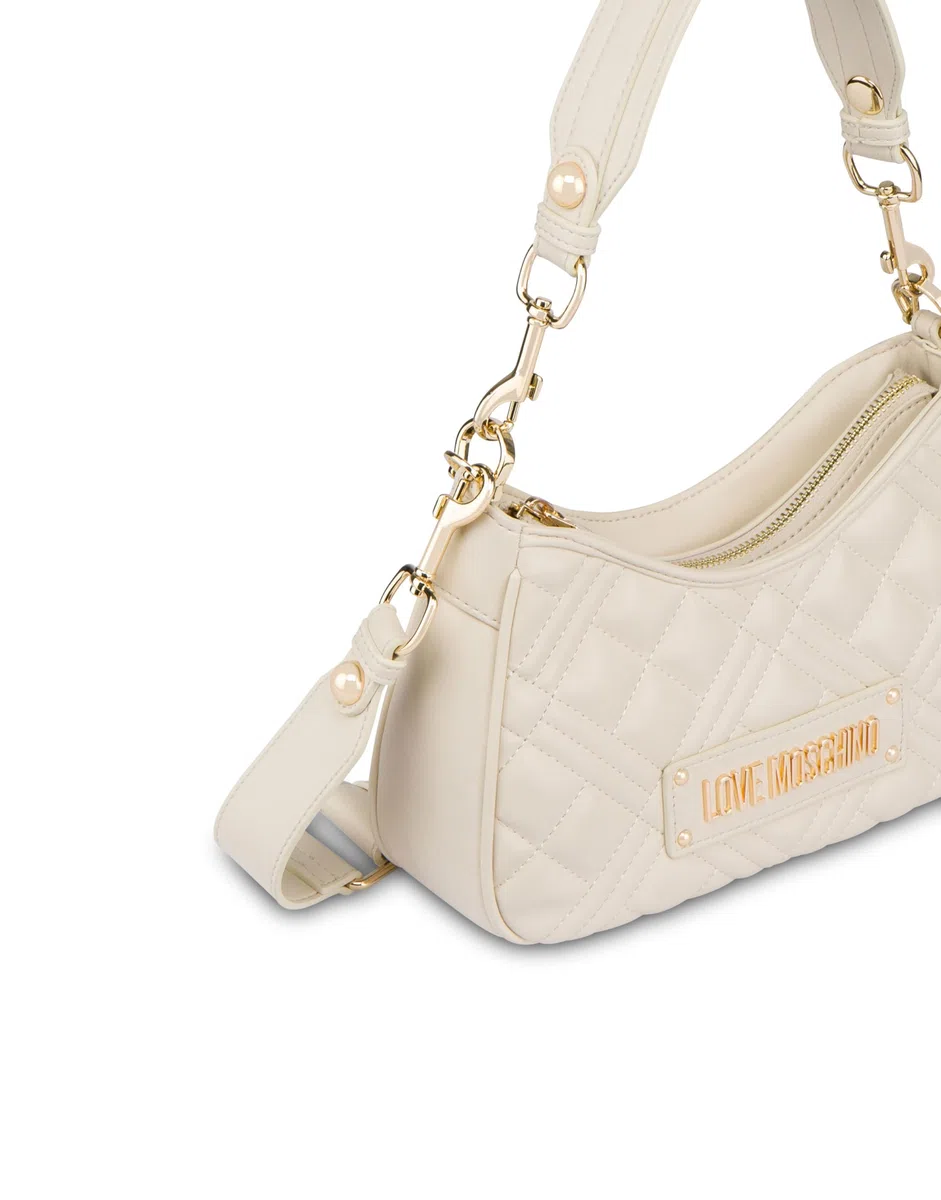 Love Moschino BORSA QUILTED PU AVORIO