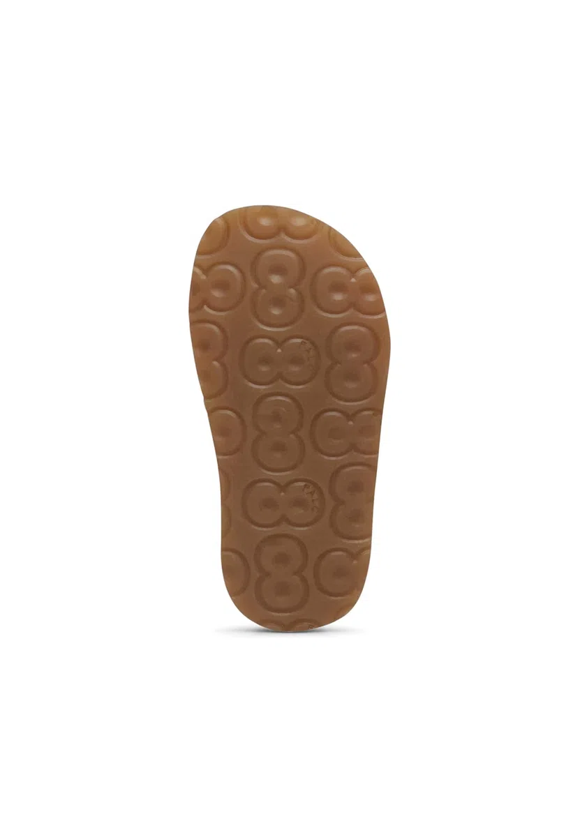 Falcotto Sandali in pelle con fibbia e strappo