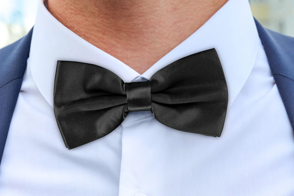 Papillon da uomo set da 5 – lucido, annodato & regolabile – per abito, smoking & camicia