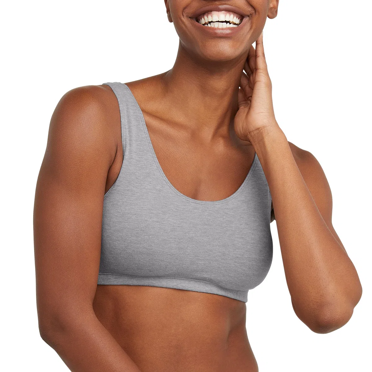 Hanes Bralette Pullover in Cotone, Confezione da 3 Reggiseno Donna (Pacco da 3)