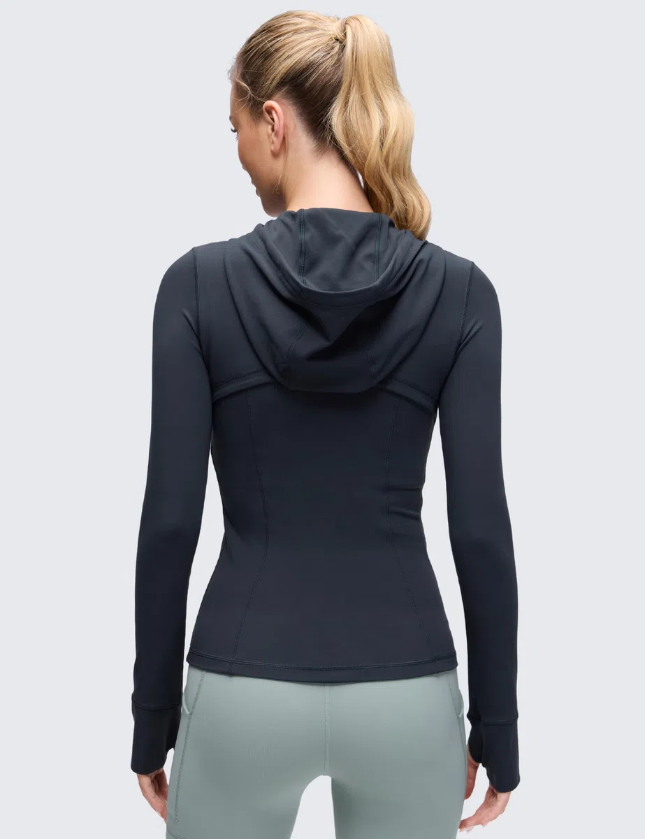 CRZ YOGA Giacca da allenamento da donna con zip e cappuccio