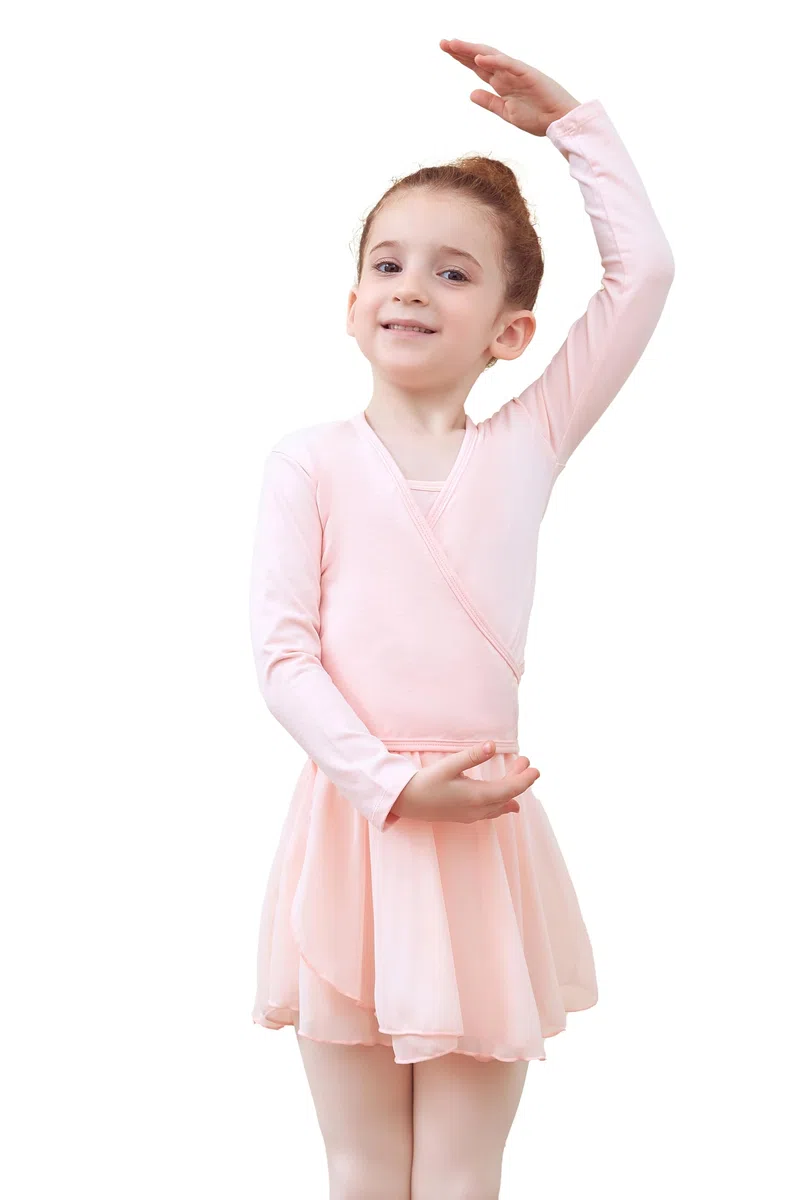 Maglioncino da Balletto per Bambini Top da Danza Cotone Crossover Ballet Cardigan per Bambini e Donne