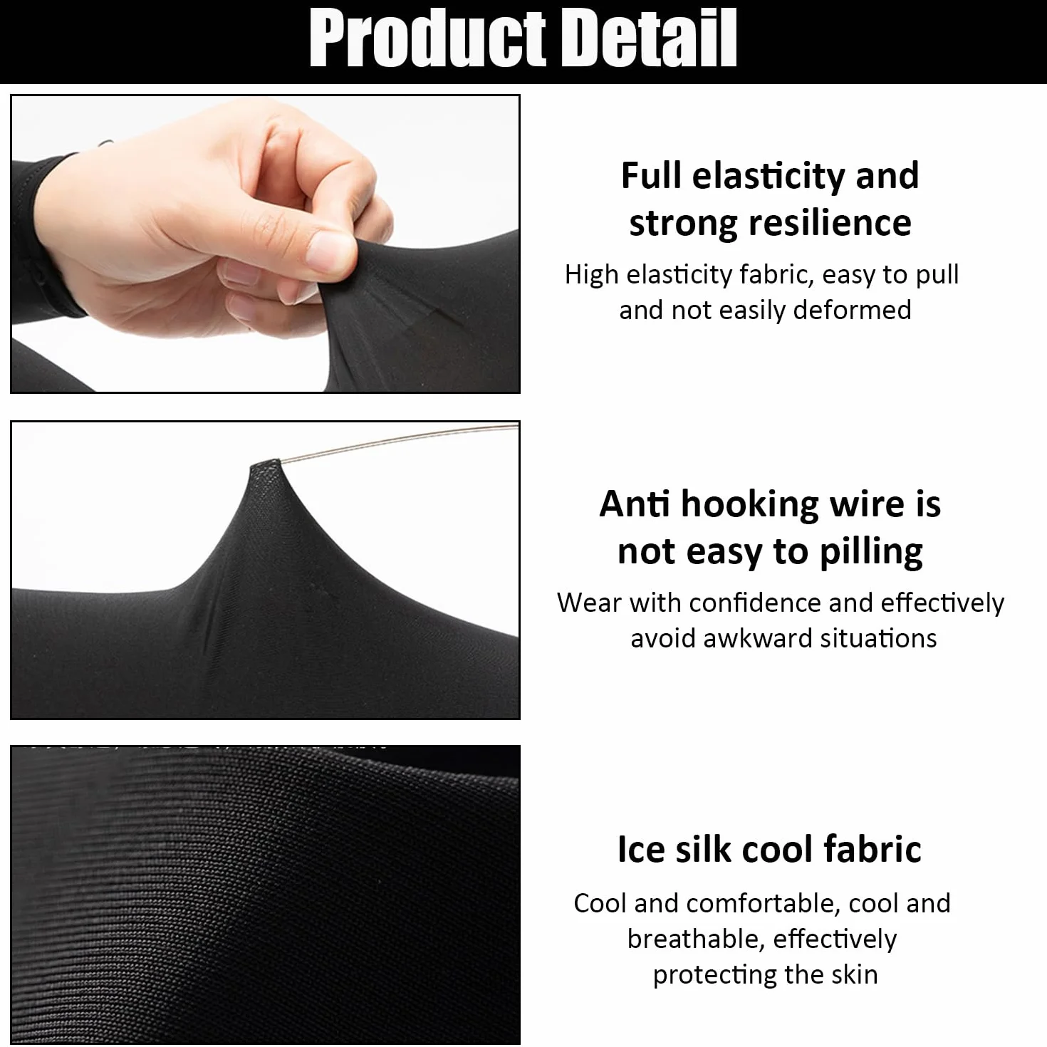 2 Paia Manicotti Manicotti A Compressione per Braccio da Donna Manicotti per Protezione Solare da Esterno Adatti per Corsa, Basket E Corsa (Nero + Bianco)
