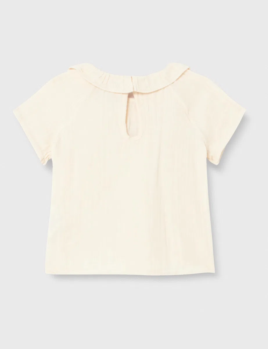 Petit Bateau Camicetta a Maniche Corte Bimba