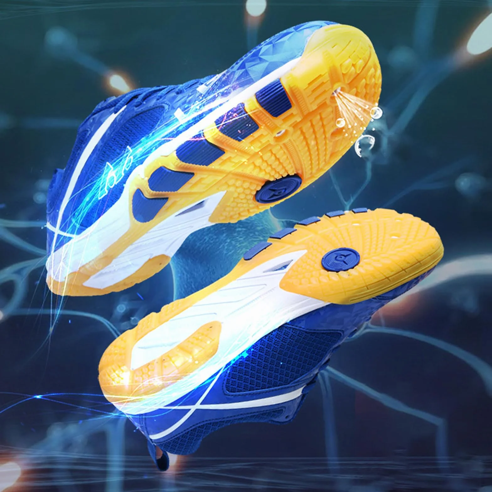 Badminton Squash Shoes,Scarpe da Badminton Pallavolo Tennis,Scarpe da Tennis Tavolo,Uomo Donna,Unisex,Leggere,Antiscivolo,comode,per Pallamano,Pickleball,Floorball,Padel,Table Tennis