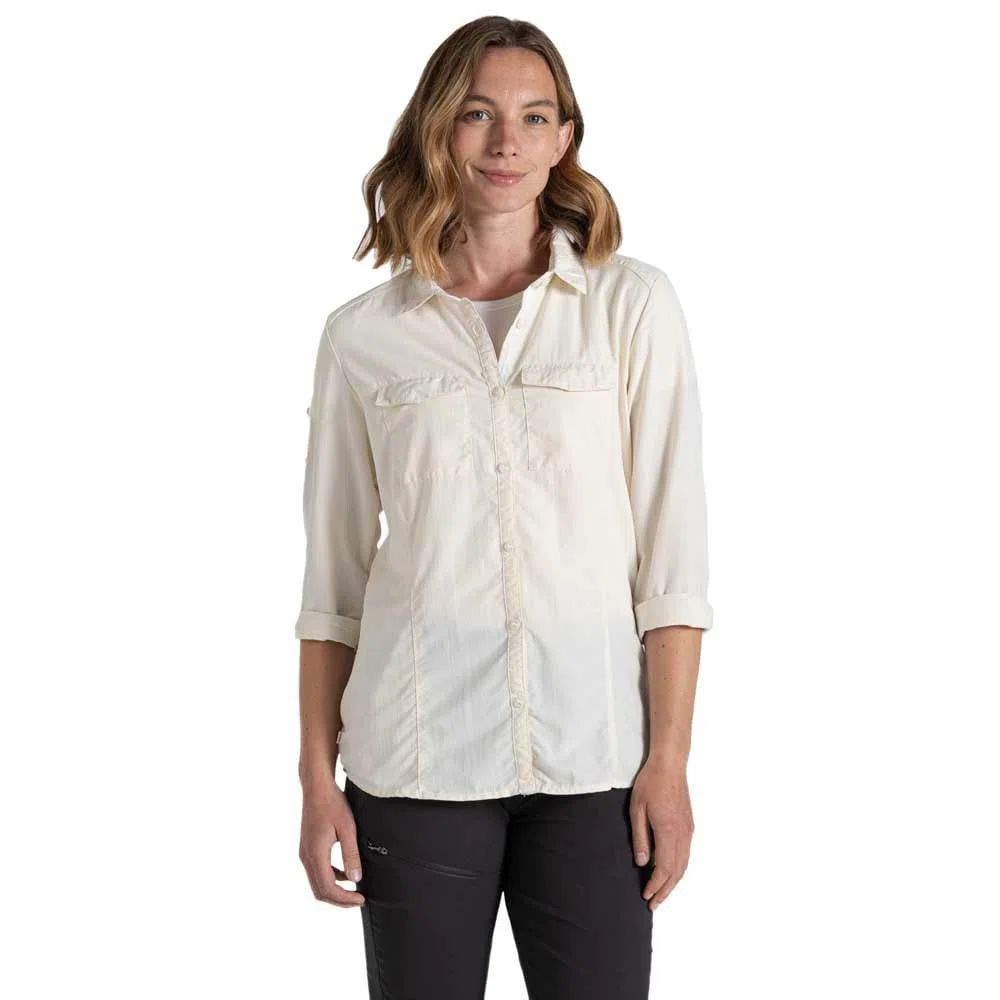 Craghoppers NosiLife Adventure Camicia da donna a maniche lunghe, resistente agli insetti