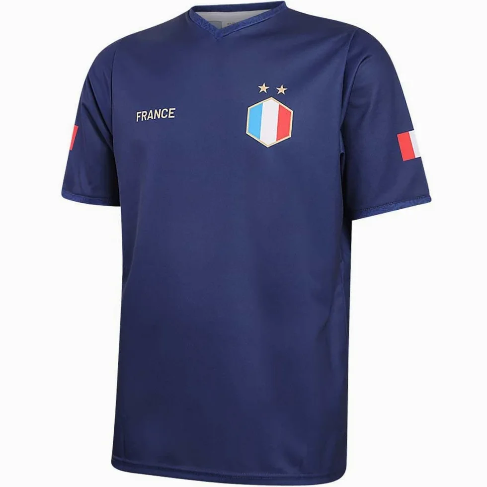 Kingdo Maglia Mbappe Bambino e Adulto - Kit Calcio Francia Home - 2026 - Ragazzi - Uomini - Divisa da Calcio - Maglietta Sportiva - Abbigliamento Sportivo