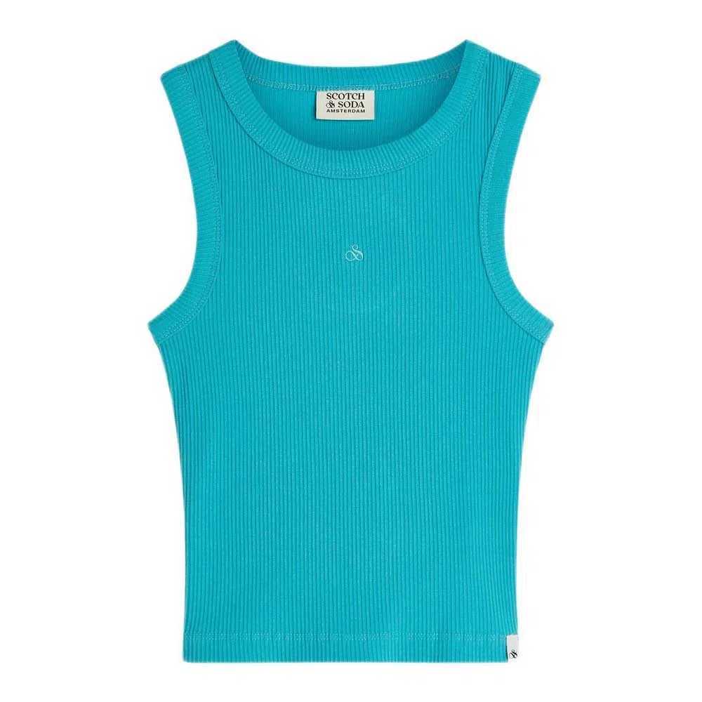 Scotch & Soda Seasonal Core Ribbed Slimfit Tank Top Canotta Bambine e Ragazze