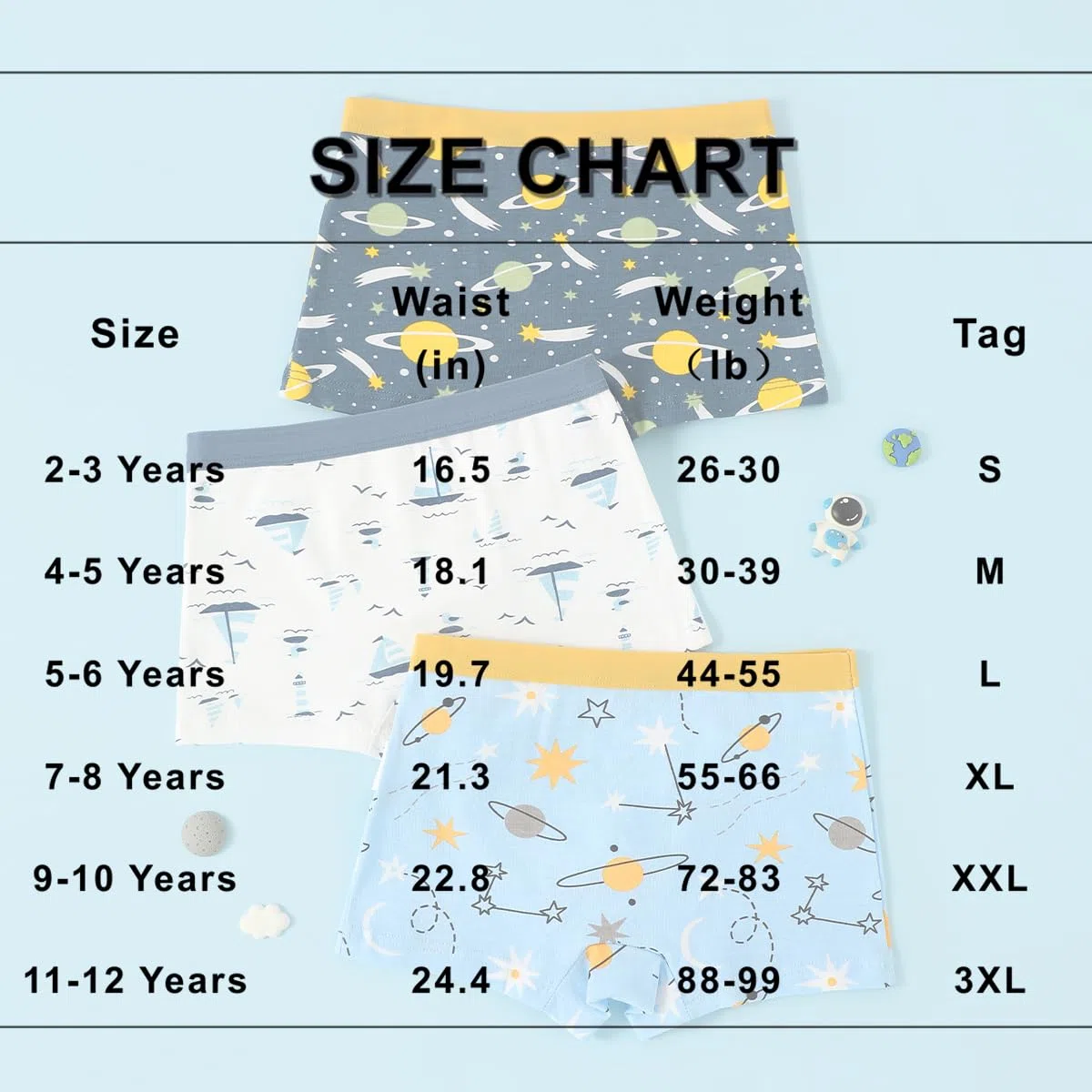 Boxer da Ragazzo Slip in Cotone Morbido Motivo Dinosauro Intimo per Bambini Piccoli Confezione da 6-8, 2-12 Anni