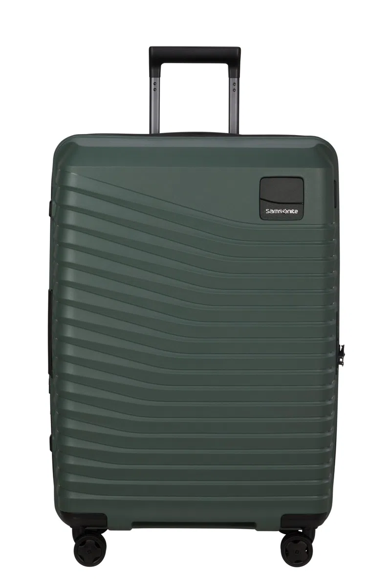 Samsonite Intuo - Spinner M, valigia espandibile, 69 cm, 79/87 L, verde (Olive Green)
