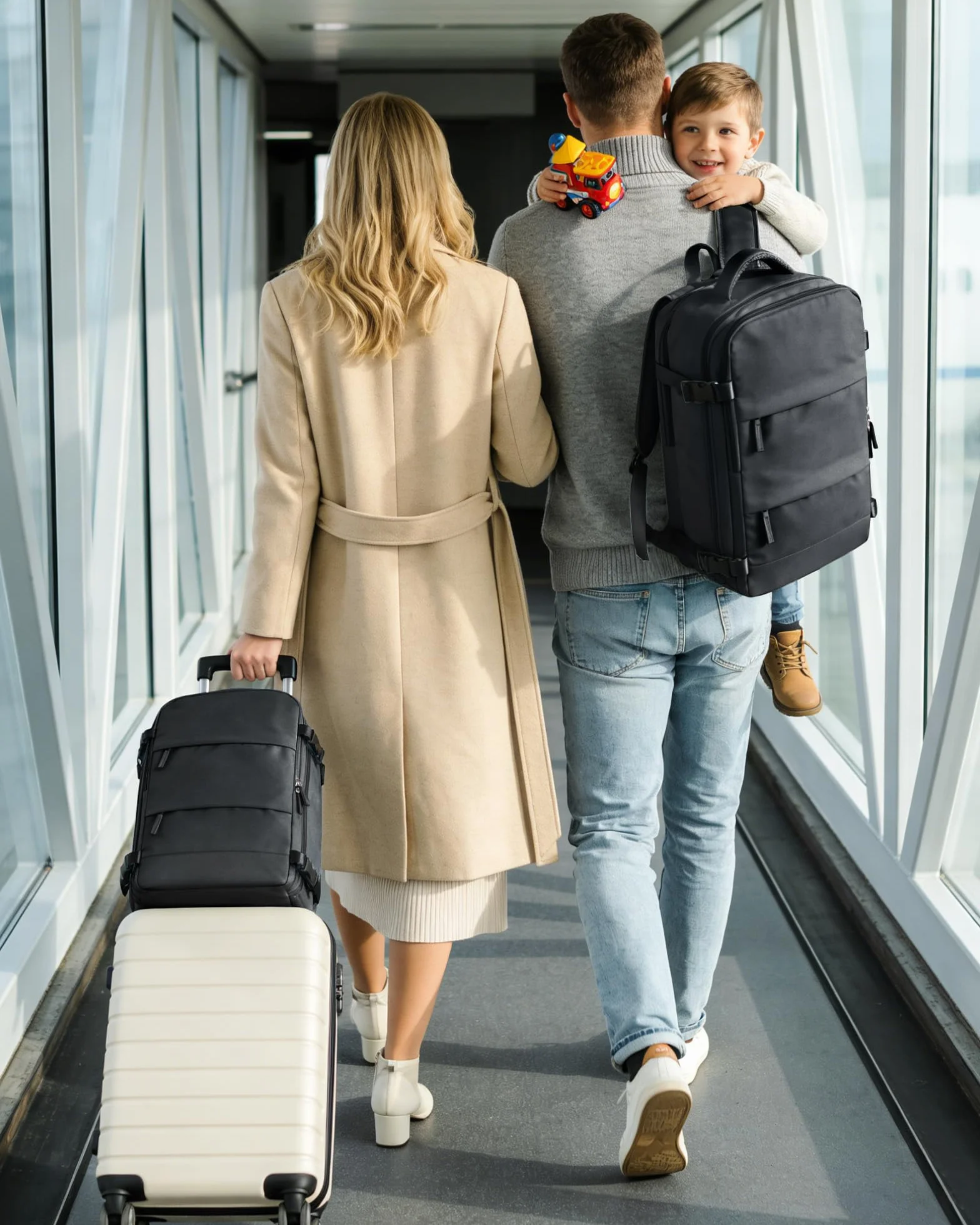 SZLX Zaino Ryanair 40x30x20 Sottovuoto Zaino da Viaggio 40x20x25 Ryanair Wizzair Donna da escursionismo impermeabile Zaino Casual Laptop da 14 Pollici con porta di ricarica USB Scomparto per Scarpe