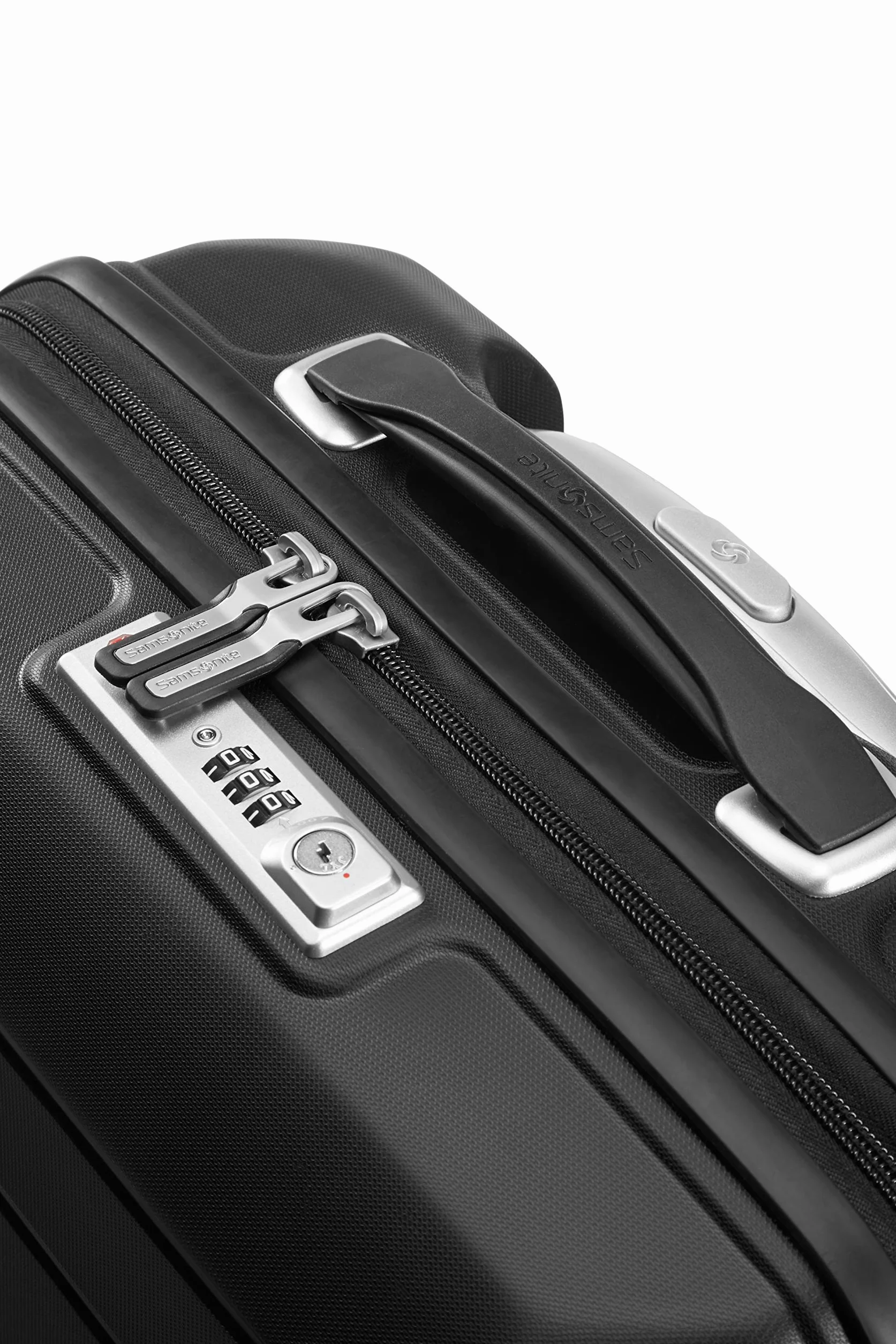 Samsonite Flux - Spinner S, Bagaglio a mano espandibile, 55 cm, 37/44 L, Nero (Black)