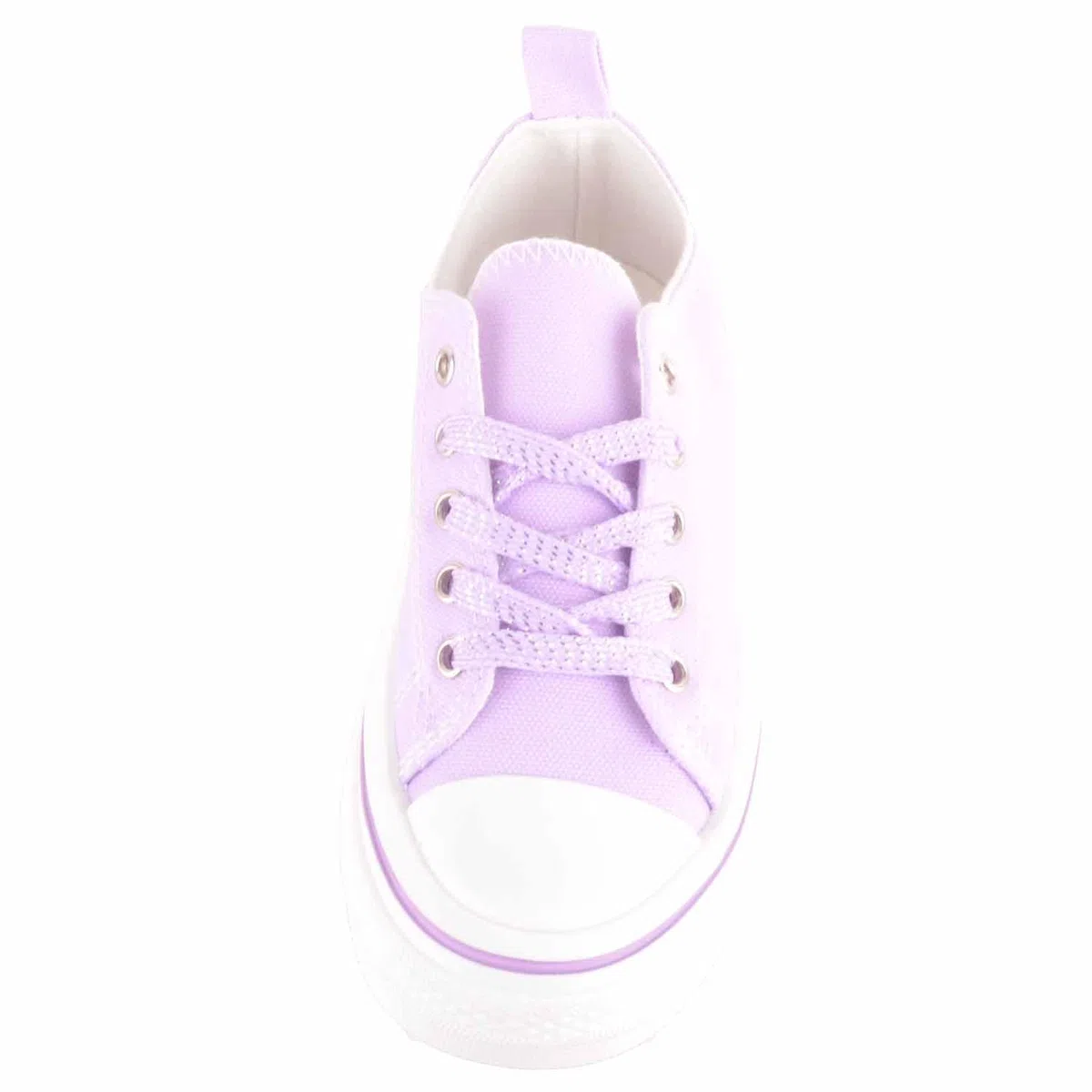 ABSOLUTE FOOTWEAR Décolleté basse per bambini in tela con lacci e suola spessa