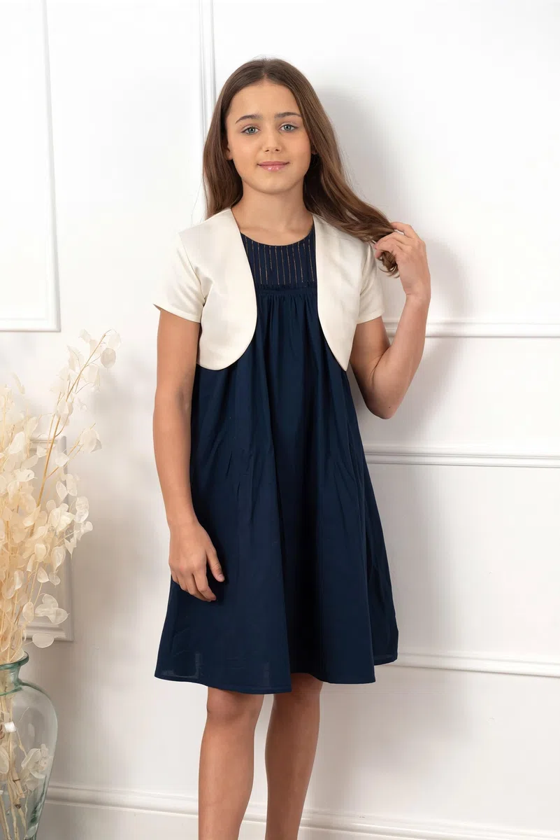Bolerose Ragazze Raso Maniche Corte Bolero Bambini Bambini Coprispalla