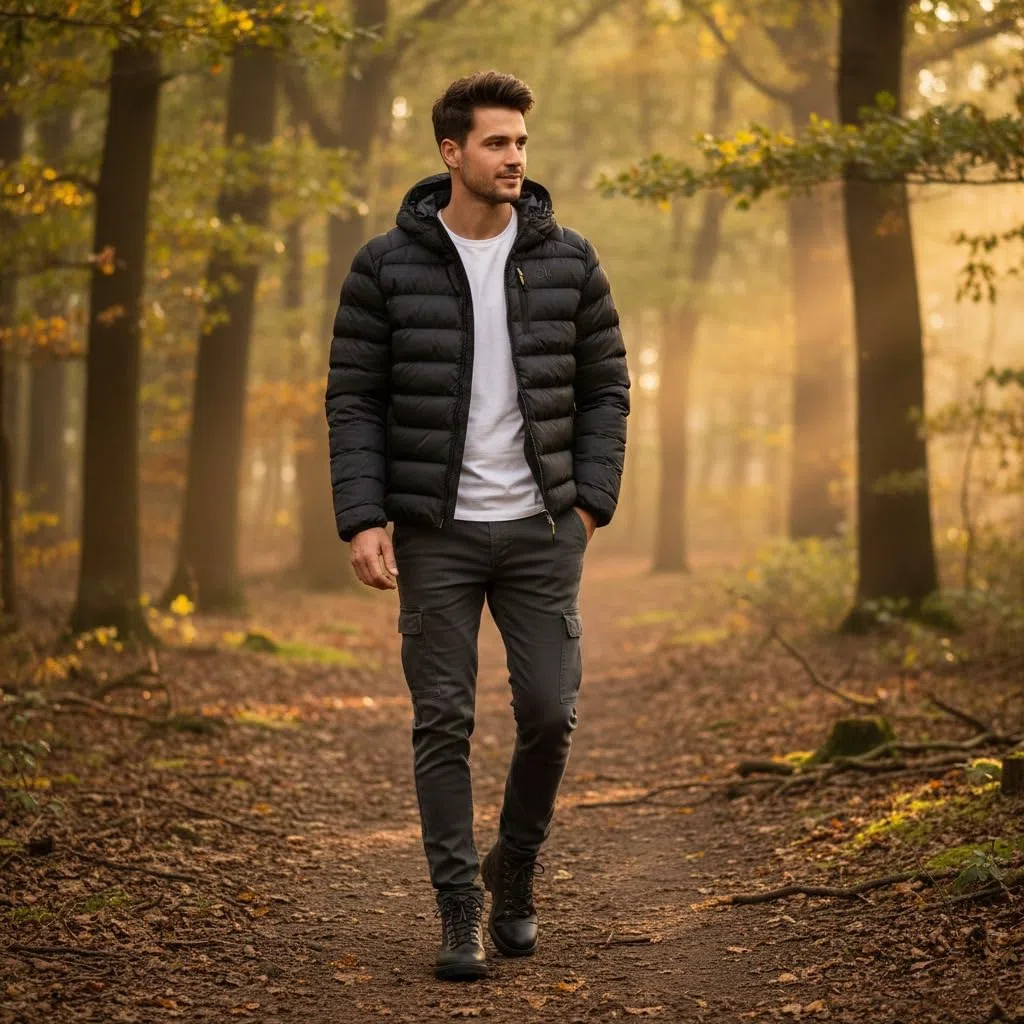 Calvin Klein Giacca imbottita in jacquard tessuto San Gabriel 2026 da uomo