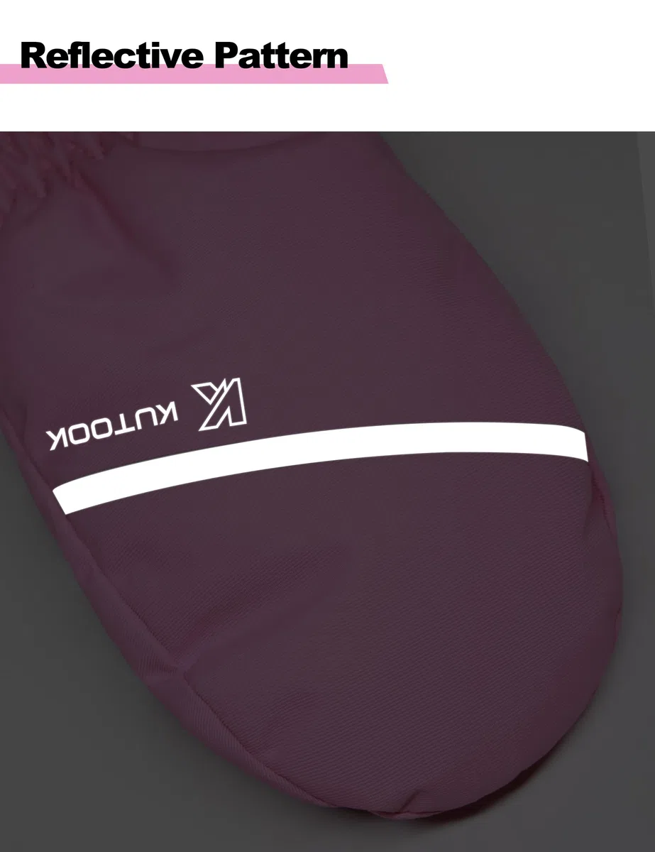 KUTOOK Guanti da Sci per Bambini 2-8 Anni Guanti Invernali Caldi Guanti Neve Bambina Guanti Impermeabili Bambino Termici per Slittino Snowboard Pattinaggio Ciclismo Corsa