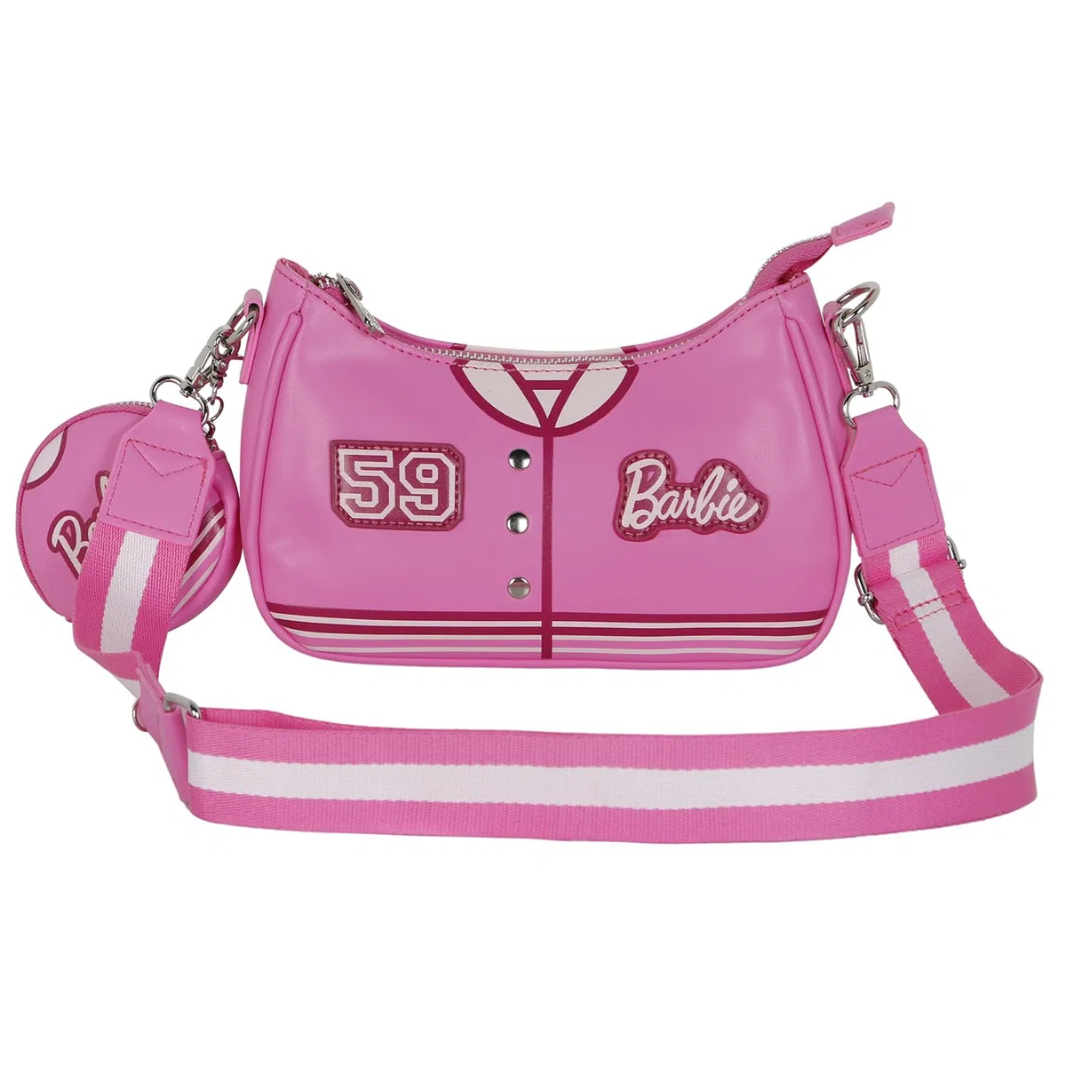 Barbie Varsity-Borsa Fancy 2.0, Rosa, 23,5 x 16 cm
