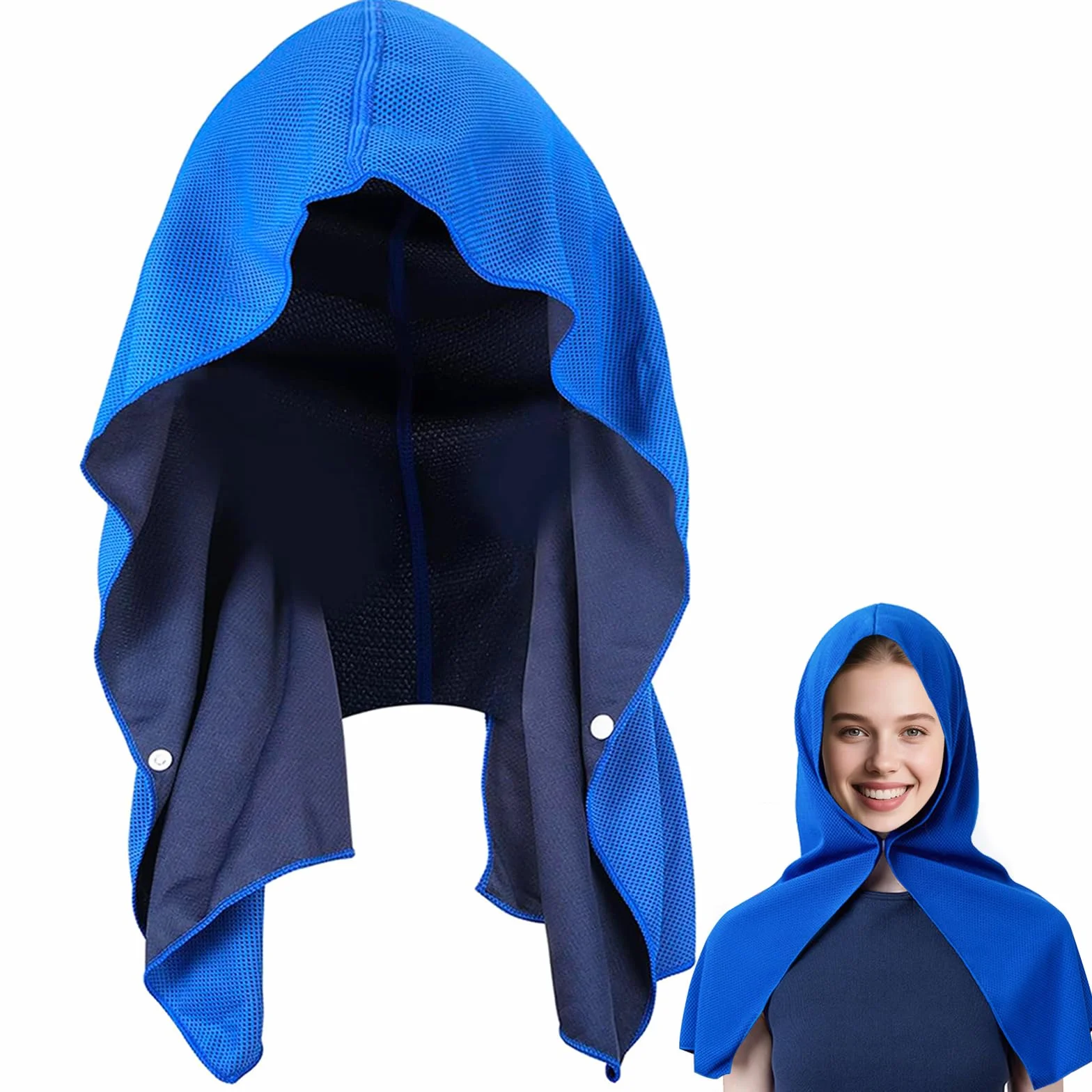 Asciugamano Rinfrescante Sportivo, Bandana Refrigerante, Asciugatura Rapida Asciugamano con Cappuccio Rinfrescante, Asciugamani Rinfrescanti per Collo e Viso per Sport Campeggio Spiaggia Aperto