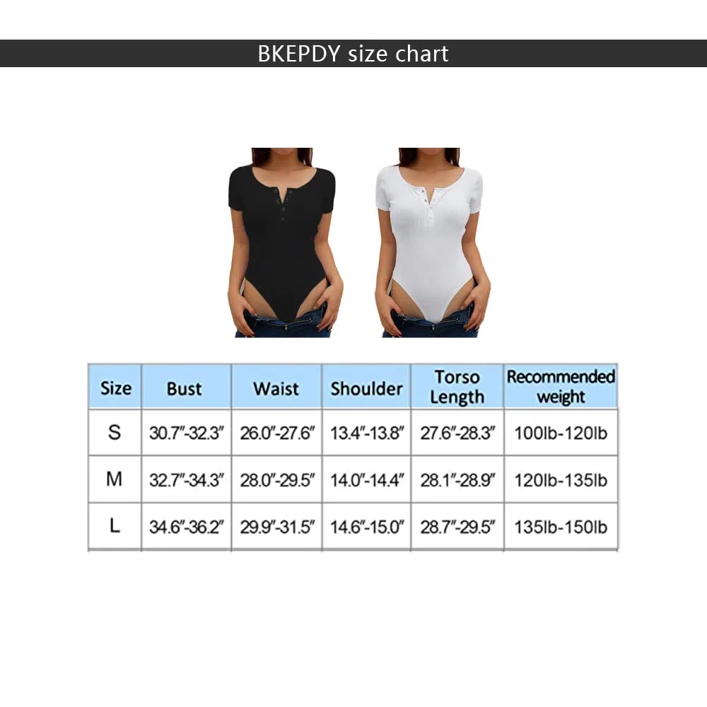 Body Donna Maniche Corte con Girocollo, Body Donna Elastico Girocollo Bodysuit Elegante Canotta Body Basic Jumpsuits Casual Estivi T-Shirt Top