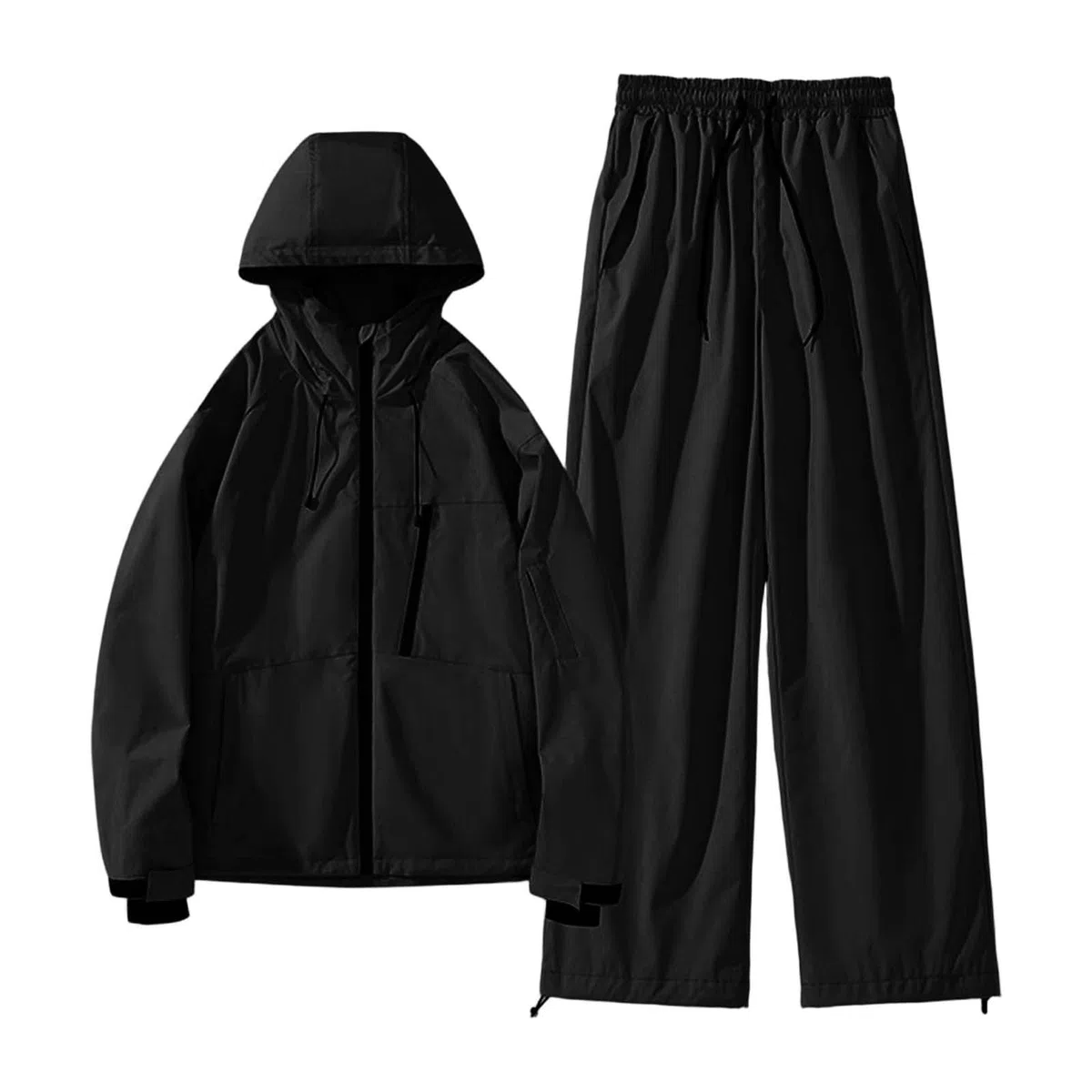 Tuta da sci da uomo e donna, isolante, per sci, inverno, neve, impermeabile, per snowboard, sci, per attività all'aperto, con cappuccio e chiusura a strappo