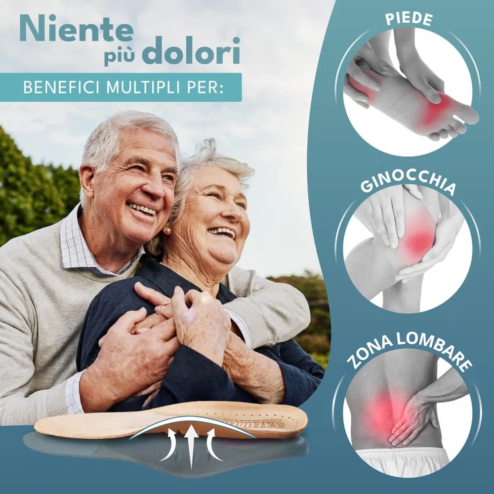 Solette Saluber Style Daily 405, ortopediche, Tecnologia Poron+ Ammortizzante, Solette Scarpe ad Azione Traspirante Antiodore, Uomo e Donna, Assorbono Shock (42)