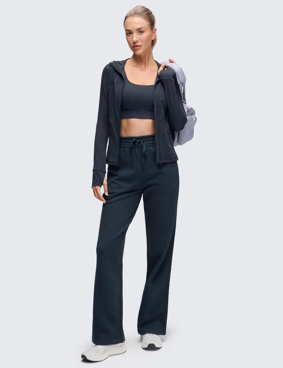 CRZ YOGA Giacca da allenamento da donna con zip e cappuccio
