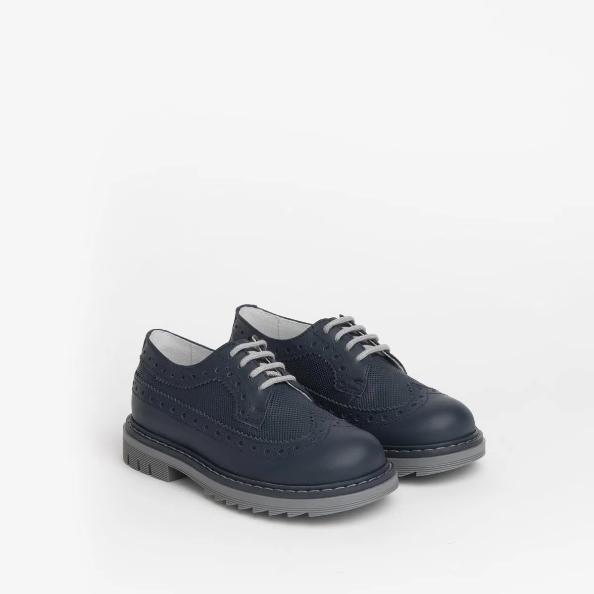 Nero Giardini E228710M Stringate Junior da Bambino in Pelle