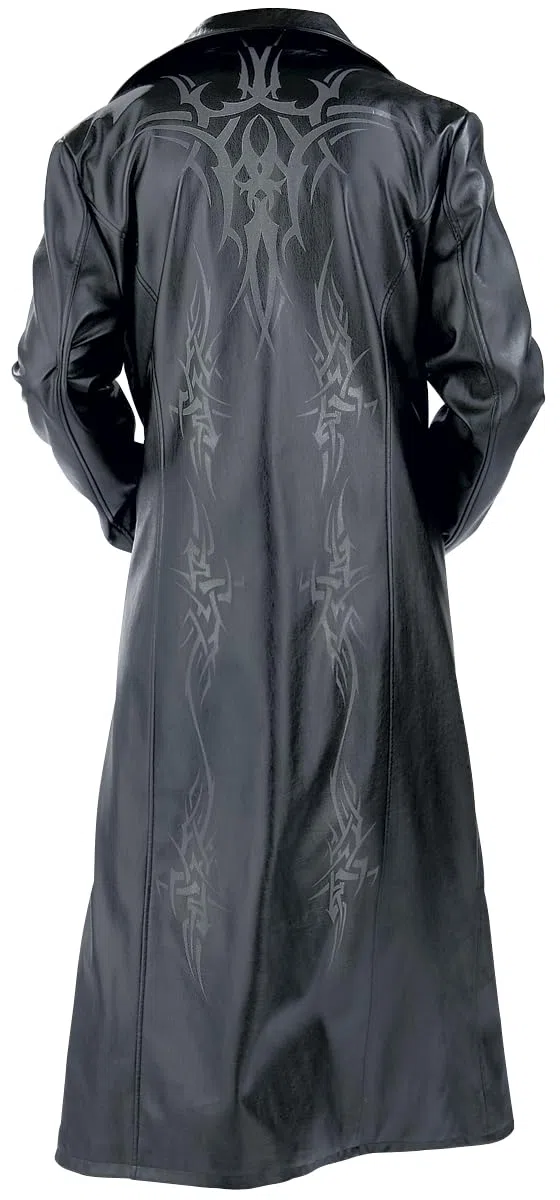 Uomo Cappotto in similpelle nero Non Specificato