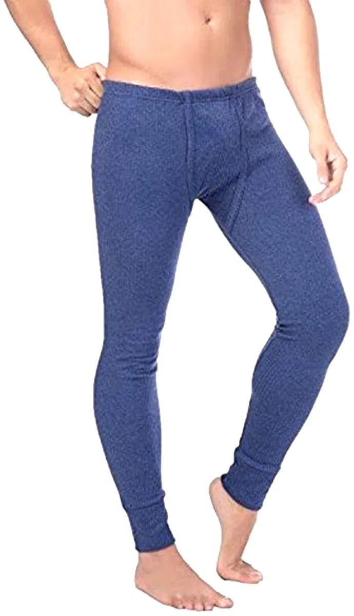 BestSale247 Mutande termiche da uomo, lunghe e morbide, in pile caldo, invernale, biancheria intima da sci, cotone