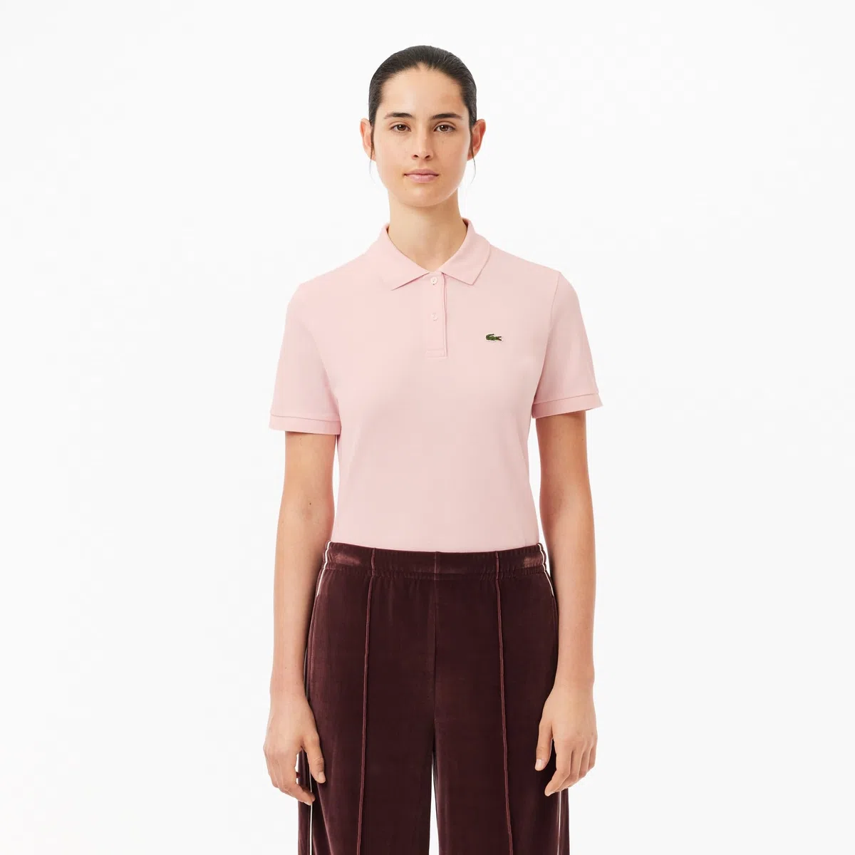 Lacoste Classic Fit Short Sleeve Soft Cotton Petit piqué Polo Polo Donna (Pacco da 1)