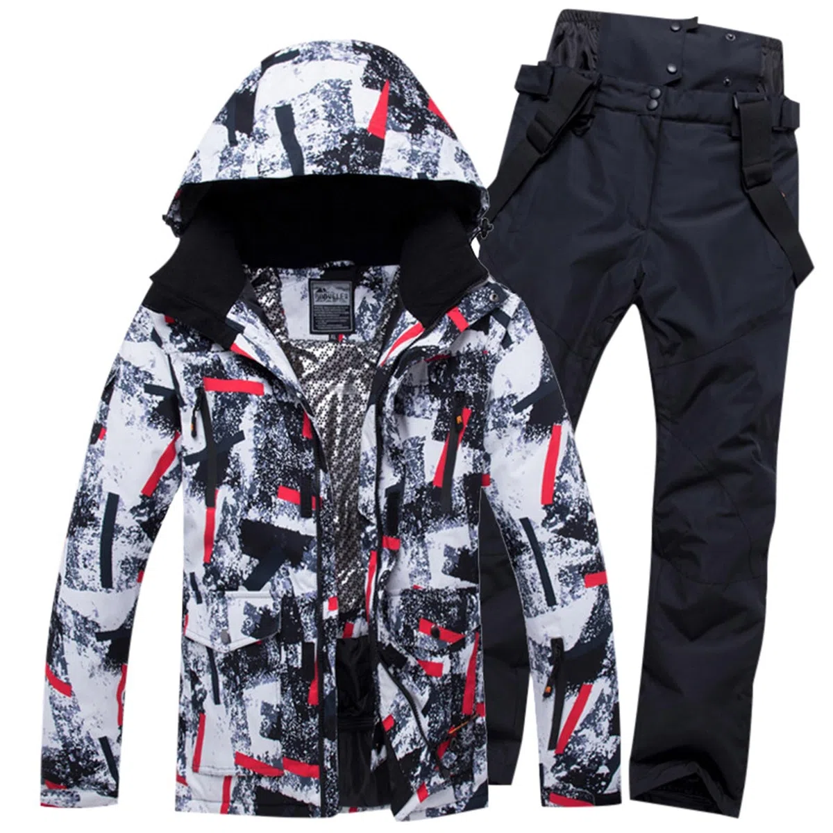 Completo Tuta Da Sci Donna Tuta Sci Donna Due Pezzi Tuta Da Sci Bambina Costume Da Sci Da Donna Tuta Da Sci Donna Completa Tuta Da Neve Antivento Tuta Jumpsuit Donna Elegante Invernale Outdoor Hooded