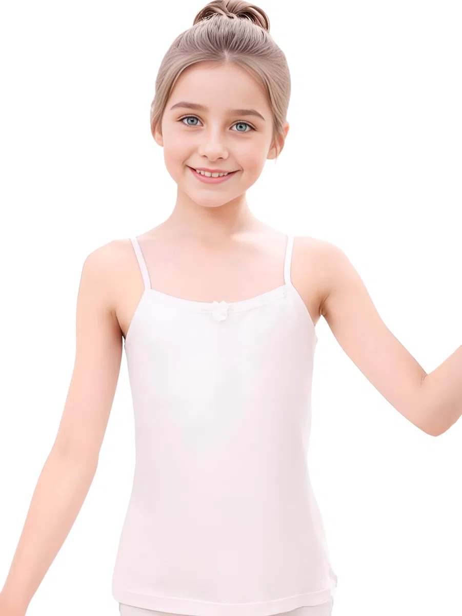 Channo Maglietta Interna Bretelle Bambina Senza Maniche