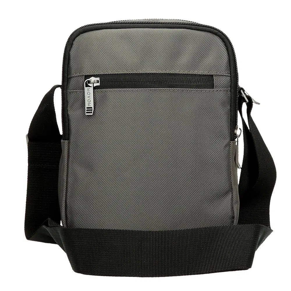 Movom Buster Borsa a tracolla Due scomparti Grigio 17x22x7,5 cm Poliestere con dettagli in pelle sintetica by Joumma Bags, grigio, Borsa a tracolla a due scomparti