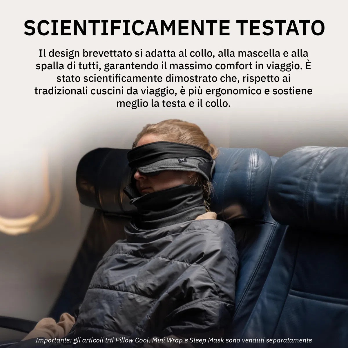 Trtl Travel Pillow Plus Grigio | Cuscino da viaggio regolabile in altezza | Per viaggiare comodamente in aereo, auto e autobus | Sistema di supporto unico | Salvaspazio