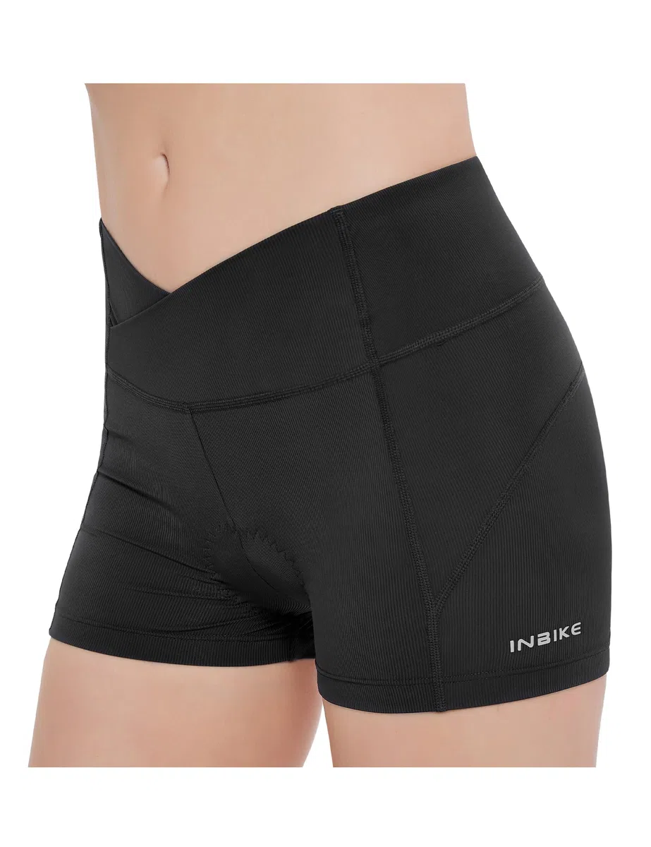 INBIKE Pantaloncini Ciclismo Donna Mutande Ciclismo Donna Boxer Biancheria Ciclismo Asciugatura Veloce Traspirante Imbottitura 3D