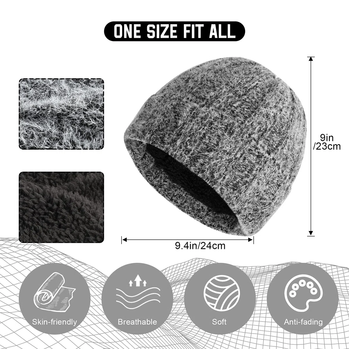 TAGVO Cappello Sciarpa e Guanti Touch Screen Set, Uomo Donna Invernali Berretto in Maglia con Sciarpa Beanie Collo della Ciarpa 3 Pezzi, Unisex Scaldacollo Morbido Tessuto Sciarpa in Maglia