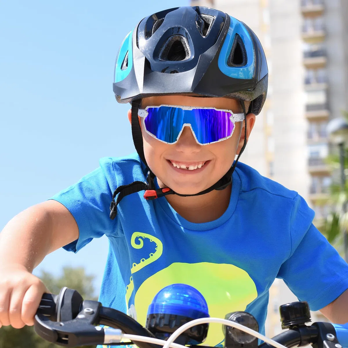 Occhiali da Sole Bambino 6-15 Anni Protezione UV400 Occhiali Polarizzati Ciclismo Bici Sportivi Running per Bambini Ragazzi Ragazze