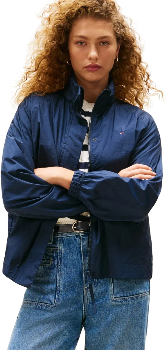Tommy Hilfiger Donna Giacca a Vento Jacke Nylon Packable con Zip