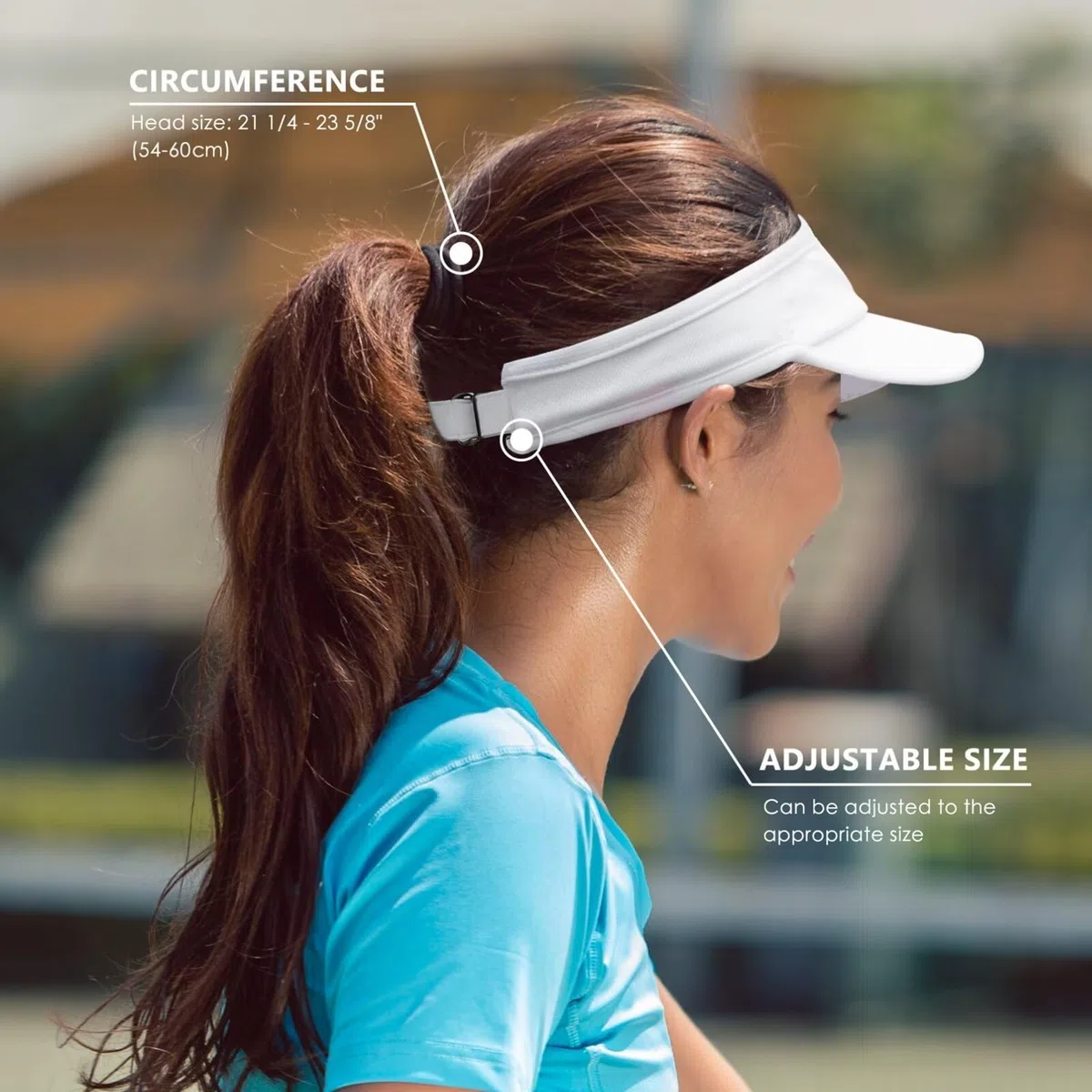 GADIEMKENSD Visiera Performance in Tessuto Elasticizzato Leggera e Traspirante Adatta per la Protezione Solare e l'Esercizio all'Aperto