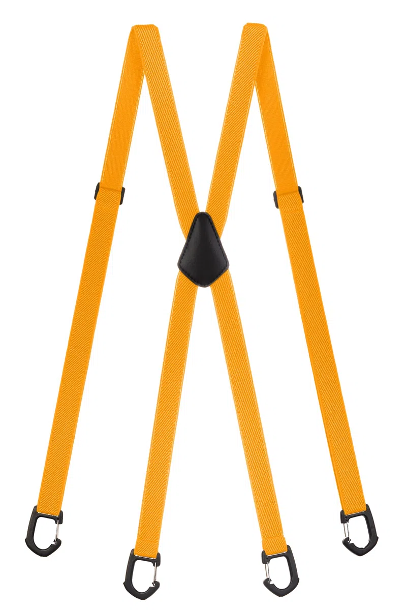 Bretelle a X Stile Skinny con Moschettoni in Plastica – 2 cm di Larghezza