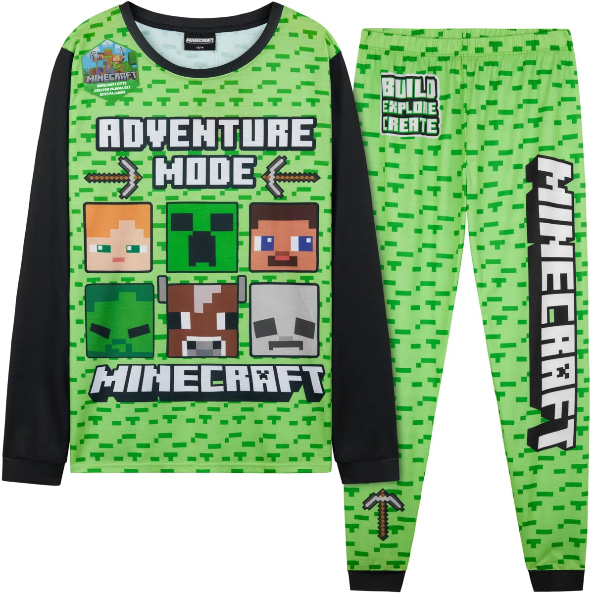 Get Trend Pigiama Bambino Set, Lungo Pigiami Bambini e Adolescenti, Accogliente Abbigliamento da Casa, Idea Regalo Ragazzo