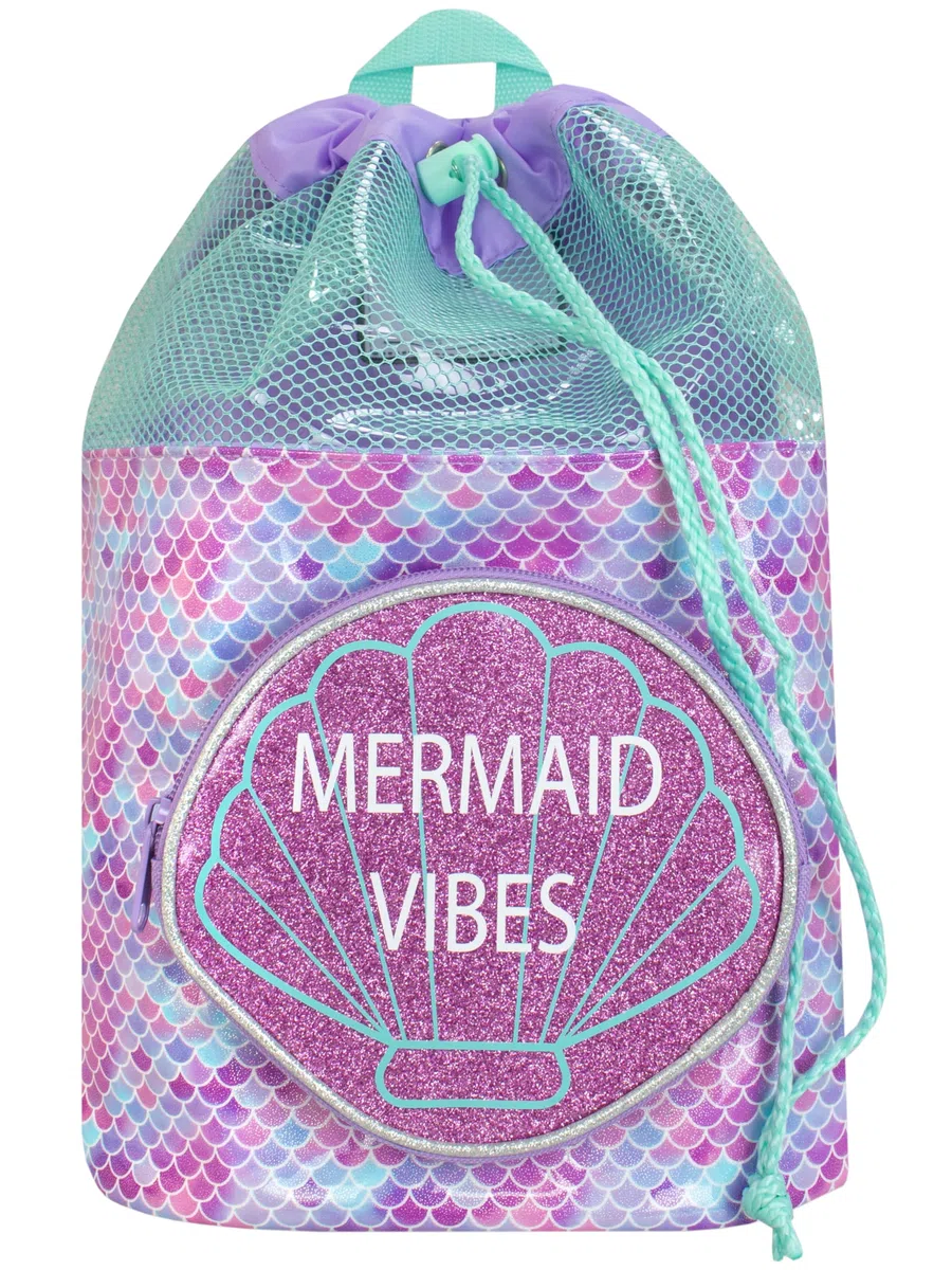 Harry Bear Borsa da bagno per Bambini Sirena Viola