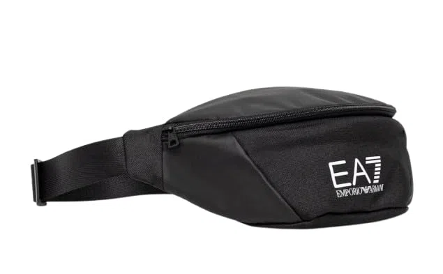 Borsa marsupio uomo EA7 Emporio Armani black/white logo UB26EA03 7X000073 AF19722